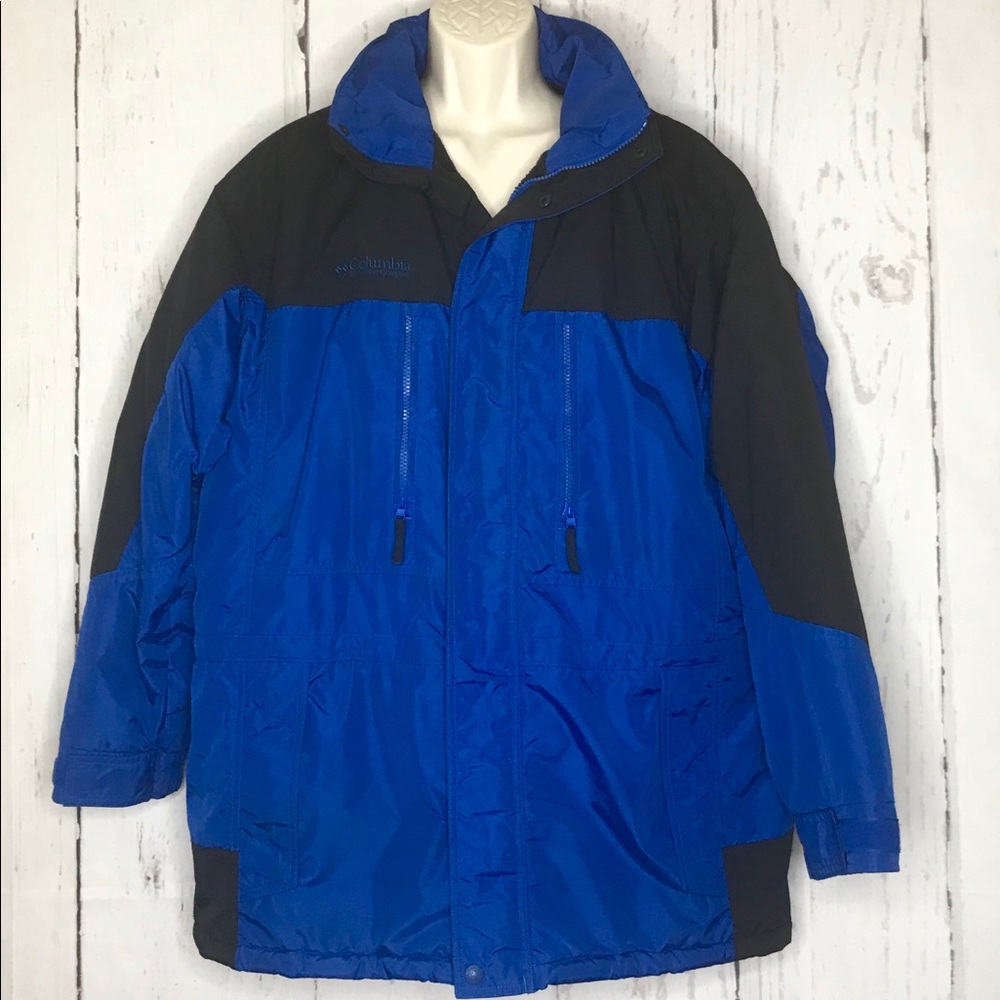 Men’s Columbia Winter/Ski Blue/Black Hooded Jacket